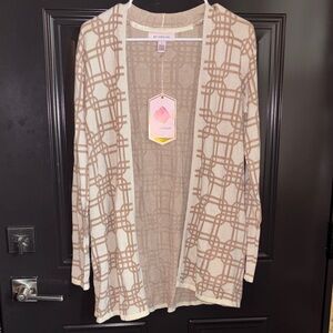 Stylish Beige and Tan Cardigan